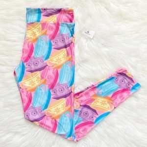 Disney Parks Mad Tea Party Teacup Print Leggings